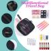 ABOLINE 4 Piece Professional Stainless Steel Tweezers Set - Best Precision Tweezers for Eyebrows, Ingrown Hair, Blackheads, and Lash Extensions - Includes Travel Bag and Hair Clips (Hot Pink) - Buy Online on GoSupps.com
