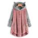Hanxiulin Women's Fleece Jacket - Plush Hooded & Breathable Outerwear in 4XL Pink | Cuddly & Fluffy Transition Coat - Buy Online on GoSupps.com