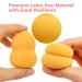 Dolovemk Makeup Sponge Set - 6 Latex-Free Pear Shape Mixers for Liquid Makeup | Handmade Foundation Blending Sponges in 6 Colors - Buy Online on GoSupps.com
