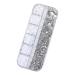 FEIlei 12 Grids Nail Charms Rhinestones Flat Back Diamond Nail Art Crafts Rhinestones