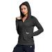 Fitst4 Sports running jacket Women Light sports jacket Langarm Fitness Yoga training jacket full ZIP functional shirt quick -drying breathable with hood thumb hole and bags black l
