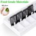 Large Weekly Pill Organizer for Travel, 2 Times a Day Medication, Vitamins, Fish Oil - Easy Push Button Design - Black & White - Buy Online on GoSupps.com