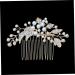 FRCOLOR Women's Comb Jewellery Bridal Hair Comb Wedding Hair Clip Comb Pearl Hair Clips Bridal Crystal Hair Comb Wedding Tiara Hair Pin Hair Accessories European and American Miss - Buy Online on GoSupps.com