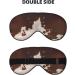 Red Brown Cowhide Eye Mask | Soft Adjustable Sleeping Mask for Men & Women | Comfortable Nighttime Sleep - Buy Online on GoSupps.com