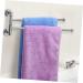 Alipis Stainless Steel Pendant Double Bath Towel Holder Tower Holder Arm Swing No Punching to Rotate Silver Medium - Buy Online on GoSupps.com