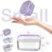 Argomax Denture Box Purple Transparent Case for Cleaning & Storing Dental Prostheses | International Shipping - Buy Online on GoSupps.com