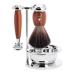 M HLE shaving set with bowl - Vivo series - Black Fibre - Safety razor - Plum wood