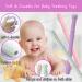 Hollow Teether Tubes 5-Pack - Soft Silicone Teething Toy for Babies 0-12 Months | Chew Straw Toy with Cleaning Brush | Dishwasher Safe - 6.6in - Buy Online on GoSupps.com