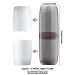 Portable Toothbrush Holder Case - Disassemble into 4 Cups for Travel Camping & Business Trips - Essential Travel Accessories 3x8.7 Inch - Buy Online on GoSupps.com