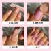 Glamnetic Creamer Press On Nails | Neutral Ombre Short Round Nails | Mess-Free Brush On Nail Glue | 30 Nails Kit - Buy Online on GoSupps.com
