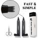 Beard Pencil Filler for Men - Long-Lasting Coverage, Natural Finish, Waterproof - 2PCS (BLACK) - Buy Online on GoSupps.com