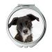 Mirror Compact Mirror Dog Portrait Black Snow Face Cute Funny Sweet Pocket Mirror portable mirror