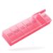 Extra Large 7 Day Pill Box Organiser Weekly Vitamin Case Box Large Capacity Compartments BPA-Free Medication Organiser Daily Pill Case to Hold Vitamins Cod Liver Oil and Medication-Red