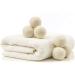 8 Pack Wool Dryer Balls Natural Fabric Softener for Infants Clothes Reusable Dryer Sheets - Buy Online on GoSupps.com