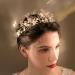 Gold Tiara Butterfly Rhinestone Crown for Wedding Bride - Crystal Queen Headpiece for Women and Girls - Buy Online on GoSupps.com