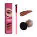Anjoize 4-Tip Microblade Brow Pen Home Eyebrow Care Kit 4D Laminated (Light Brown)