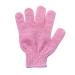 Cleaning Gloves Five Fingers Bath Gloves Household Shower Towel Scrub Body Wash Children Home Supply Elastic Wipe Back Bathing Cleaning Gloves Convenient and Practical (Color : Pink)