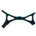 Adjustable Anti-Snoring Chin Strap with Breathable Design - Black with Sky Blue Trim - Stop Snoring and Improve Sleep Quality