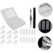 FRCOLOR Nail Art Tools Kit 1 Set Nail Set Plastic White Crystal Nail Clipper Manicure Grinding Strip - Buy Online on GoSupps.com