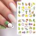 Fruit Lemon Watermelon Nail Stickers - Tropical Summer Nail Art Decals for Women and Girls - Buy Online on GoSupps.com