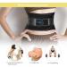 Adjustable Lumbar Brace Belt - Compression Back Support for Lower Back Pain Relief - Black L Code - Buy Online on GoSupps.com