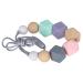 Baby Teething Chew - Safe Silicone Teether Necklace - Vibrant Colors - Portable - Type 3 - Buy Online on GoSupps.com