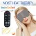 Heated Eye Mask for Dry Eyes | Plant Extract Warm Compress for Eye Care | Stye Therapy & Silk Sleeping Mask - Grey - Buy Online on GoSupps.com