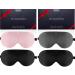 4 Pack Silk Sleep Masks BLKPK Grey