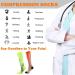 Wetopkim Compression Socks 2-Pack for Athletic Running, Flight, Travel - Orange/Green, Large-X-Large - Unisex - Buy Online on GoSupps.com
