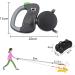 Reflective Double Dog Leash | No Tangle Dual Doggie Lead with Locking System | 50lb/22.75kg 10ft/3m | Black - Buy Online on GoSupps.com