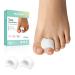Welnove Toe Separator for Overlapping Toes - Toe Spacers for Bunions - Toe Corrector for Hammer Toes Realign Crooked Toes - Preventing Rubbing Relieve Pressure - Medium Size