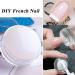 SANWOOD Nail Art Stamper - Non-Deformed Lightweight Silicone Seal for Manicure - Detachable Round Transparent Pink - Buy Online on GoSupps.com