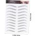 SKISUNO 12 Sheets Waterproof Eyebrow Stickers Black Stickers Makeup Brow Sticker Temporary Brow Tattoos Hair 1 count (Pack of 1) Black - Buy Online on GoSupps.com