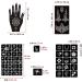 PPVWEY 18 Sheets Henna Tattoo Stencil Kit - Temporary Airbrush and Glitter Tattoo Stencils for Women and Girls - Body Art and Face Paint (Black 1) - Buy Online on GoSupps.com