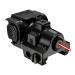 QR-Laser Tactical Green/Red/Blue Laser Sight, Rechargeable Laser Beam, Compact Low Profile Beams with Strobe Function, Dot Laser for Standard Picatinny Weaver Rail (Upgraded Version)