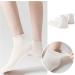 Shop 4 Pairs of Women's Comfortable Monochrome Crouched Lace Socks - Breathable Non-Slip and Seamless in White - Buy Online on GoSupps.com