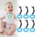 Buy 10pcs Baby Chew Sensory Necklace - Soft Silicone Teething Pendant for Kids (Dark Blue) | International Shipping Available - Buy Online on GoSupps.com