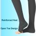 Shop Medical Compression Pantyhose for Women & Men | 20-30mmHg Support Hose for Varicose Veins & Edema - Open Toe Waist High - Black Large - Buy Online on GoSupps.com