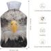 Snowy Bird Hot Water Bottle with Plush Cover | Hand Warmer for Adults & Children - 26.5x15.3cm | International Shipping Available - Buy Online on GoSupps.com