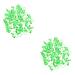 Amosfun 200 Pcs Pigeon Anklet Baby Things Baby Supplies Bird Ring Foot Ring for Pigeon to Open Xuan Feng 1.3X1.3CMx2pcs Greenx2pcs