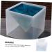 EXCEART 1pc Table Top Epoxy Resin Soap Epoxy Resin Practical Pyramid Mold Model Container 3d Accessories - Buy Online on GoSupps.com