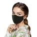 LIEIKIC 4 Pieces Silk Face Mask Washable Summer Cool Breathable Dustproof Cotton Fabric Mouth and Nose Protection for Women Men
