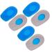 3Pair Insert Heel Up Insole Shoe Foot Care Pad Damping Antalgic Soft Silicone All Day Shock Absorption and Cushioning to Relieve Heel Discomfort(Women's TPE Heel pad)