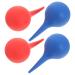 Ear Cleaning Tool 4pcs Cleaners Suction Cleaner Washing Bulbs Air Clean Ear Rubber Cleaning for Adults Hand Handy Wax Laboratory Squeeze Red Blowers Removal Tools