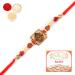 Ghasitaram Gifts Rakhi for Brother Rakhis Online - R-2033 Rakhi Thread with 400 GMS of Kaju katli Rakhi with 400 gms of Kaju katli