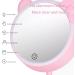 1PC Makeup Mirror with Light Vanity Mirror Rechargeable Touch Sensor LED Cosmetic Mirror for Travel Bedroom. - Buy Online on GoSupps.com