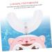 Toyvian Electric Toothbrush Cleaner Brush | Children's Pink Silicone Cleaning Brush | Food-Grade Silicone Head | Full Mouth Baby Detergent | IPX7 Waterproof | 10x4.5cm - Buy Online on GoSupps.com
