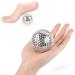 Layhou 2-Piece Magnetic Acupressure Hedgehog Massage Balls - Large 56mm Spiked Massage Device - Silver - Buy Online on GoSupps.com