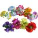 Hibiscus Flower Hair Clips Set - Tropical Luau Floral Barrettes for Women - 12 Pack Handmade Hair Accessories for Wedding, Vacation, Beach Party - Buy Online on GoSupps.com