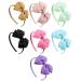 CCHAMP 7x Multicolor bow headbands for girls alice bands bowknot hairbands satin head bands for girls women kids birthday party favours giveaways gift present